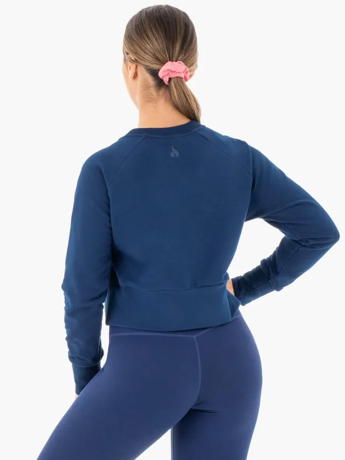Jackets and Jumpers Womens Ryderwear Motion Sweater Navy