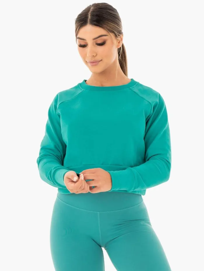 Jackets and Jumpers Womens Ryderwear Motion Sweater Teal