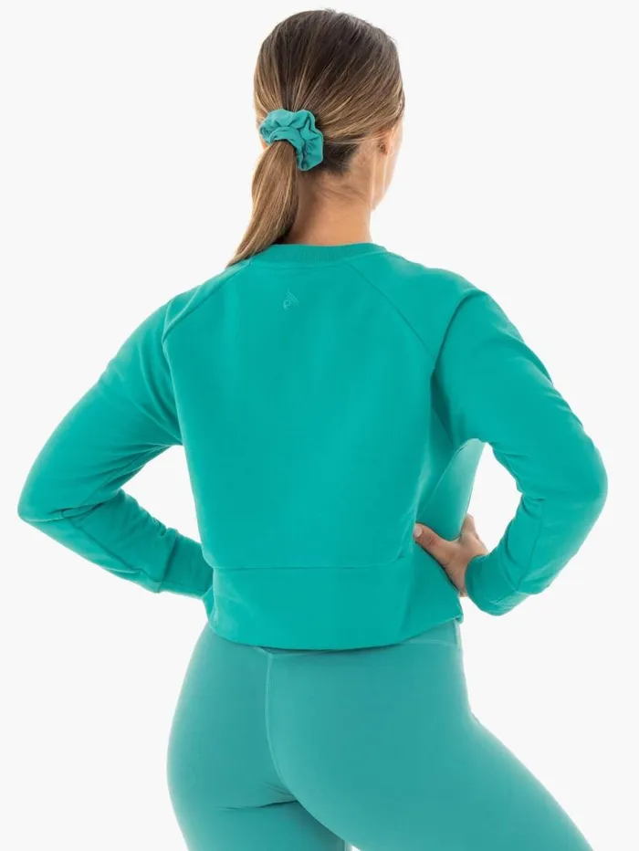 Jackets and Jumpers Womens Ryderwear Motion Sweater Teal