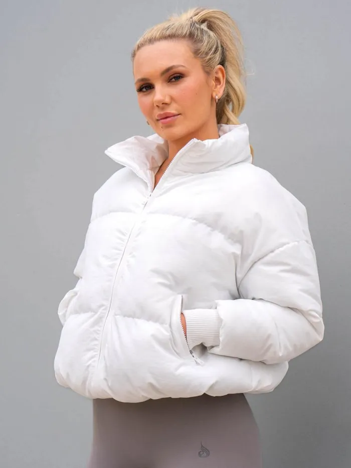Jackets and Jumpers Womens Ryderwear Pace Puffer Jacket White
