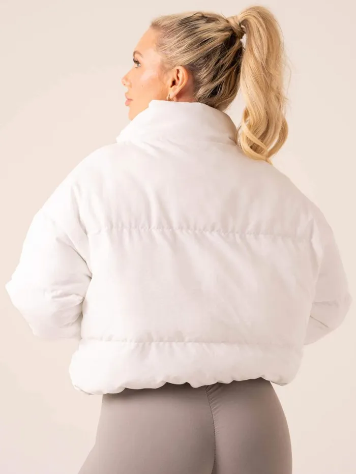 Jackets and Jumpers Womens Ryderwear Pace Puffer Jacket White