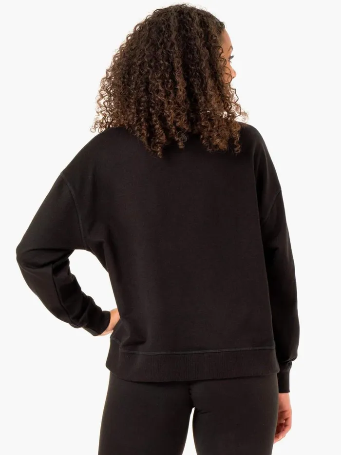 Jackets and Jumpers Womens Ryderwear Recover Lightweight Sweater Black
