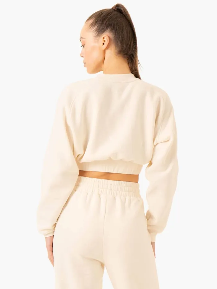 Jackets and Jumpers Womens Ryderwear Sideline Sweater Vanilla