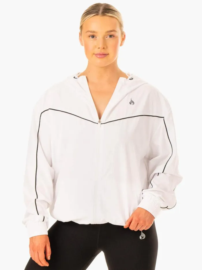 Jackets and Jumpers Womens Ryderwear Ultimate Windbreaker White