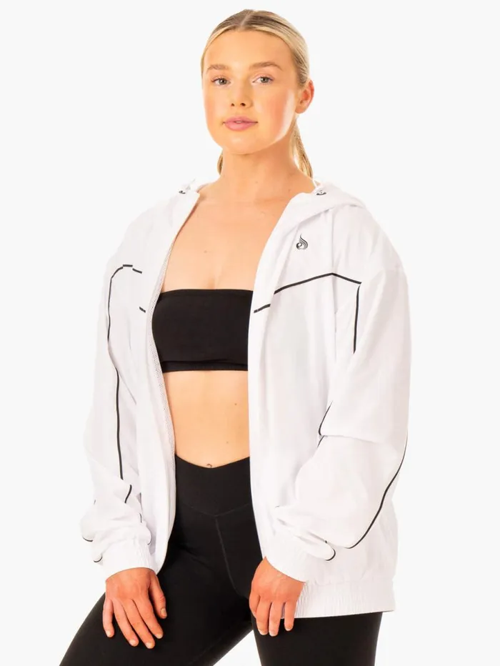 Jackets and Jumpers Womens Ryderwear Ultimate Windbreaker White