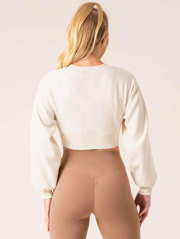 Jackets and Jumpers Womens Ryderwear Unstoppable Sweater Vanilla