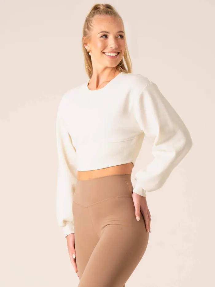 Jackets and Jumpers Womens Ryderwear Unstoppable Sweater Vanilla