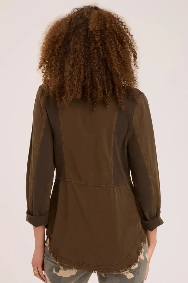 Jareth Shacket Boxwood Pigment Clothing XCVI ShirtsBlouses