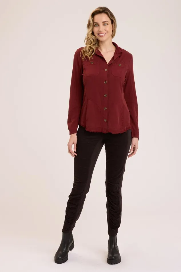 Jareth Shacket Port Pigment Clothing XCVI ShirtsBlouses