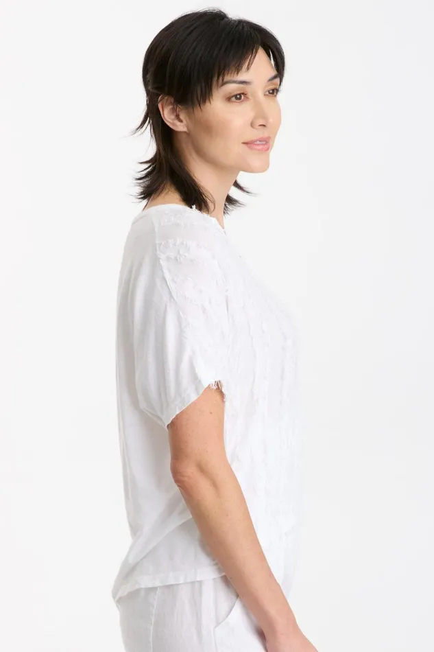 Jarvis VNeck White Clothing XCVI ShirtsBlouses