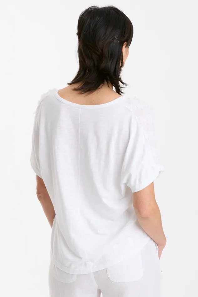 Jarvis VNeck White Clothing XCVI ShirtsBlouses