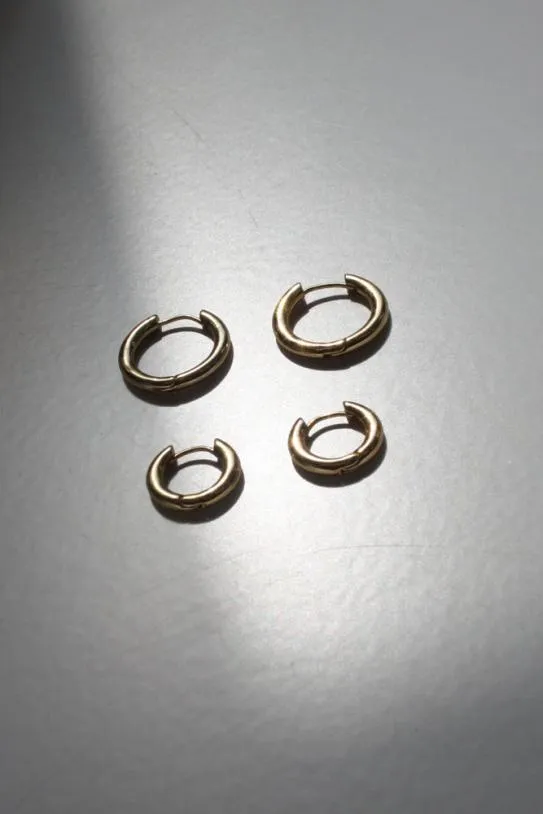 Jewellery Accessories Damson Madder Gold Charm Hoops 8211 Mini