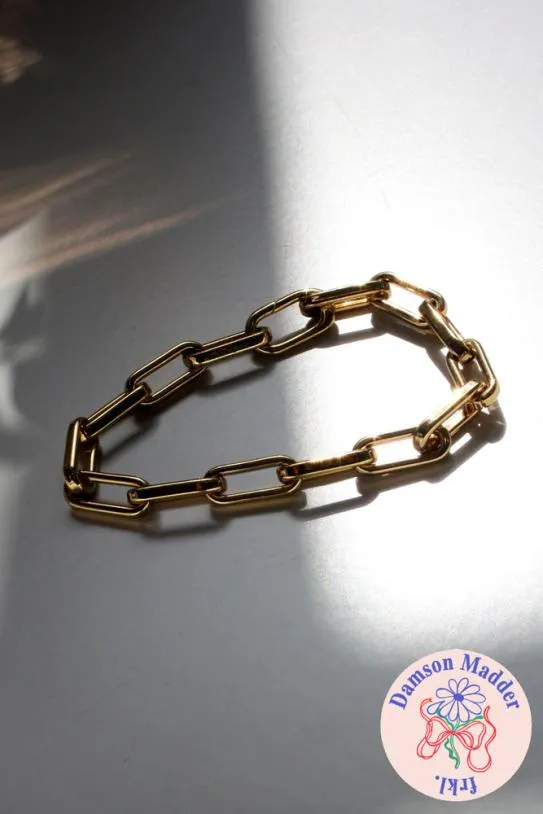 Jewellery Accessories Damson Madder Mega Gold Chain Bracelet