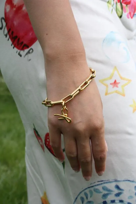 Jewellery Accessories Damson Madder Mega Gold Chain Bracelet