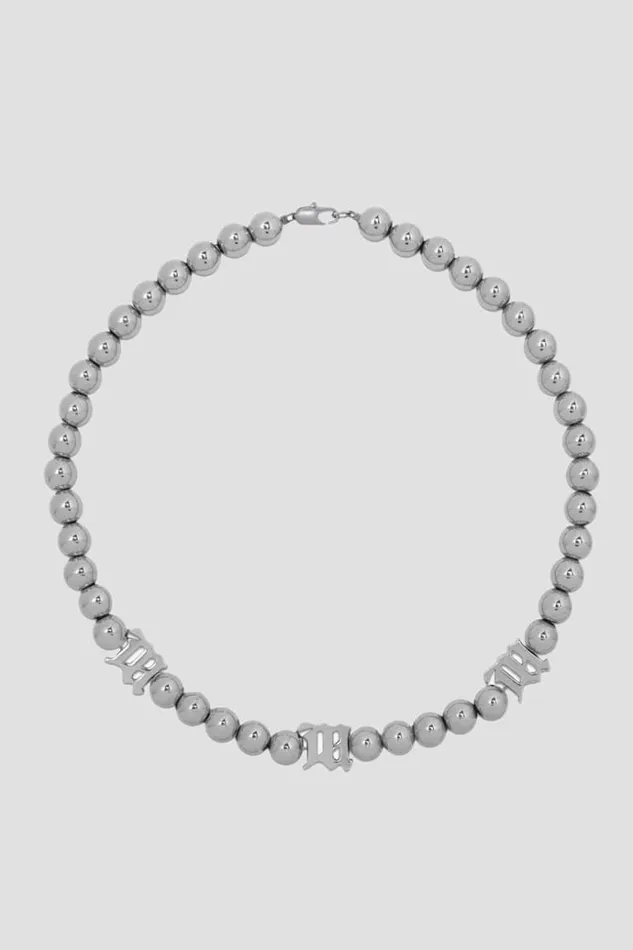 Jewelry WomenMen MISBHV Ball Chain Necklace Grey
