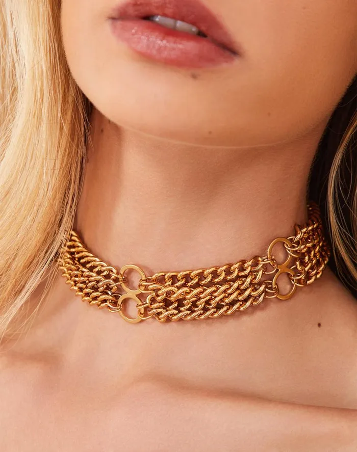 Jewelry Women ViX Paula Hermanny Baska Necklace 8211 Gold
