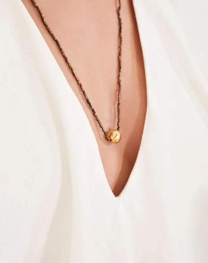 Jewelry Women ViX Paula Hermanny Paige Necklace 8211 Brown