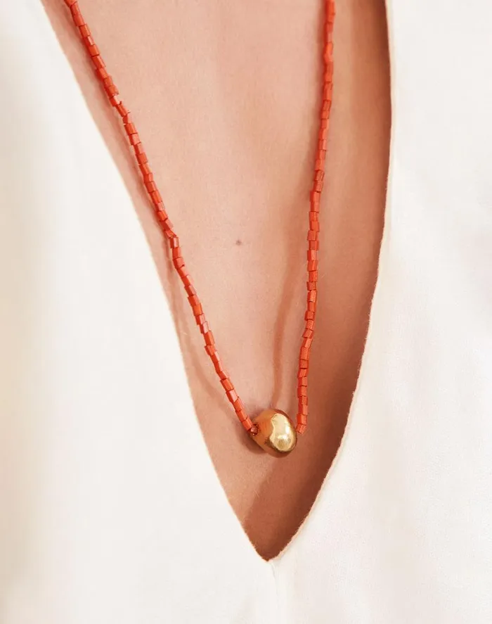Jewelry Women ViX Paula Hermanny Paige Necklace 8211 Orange
