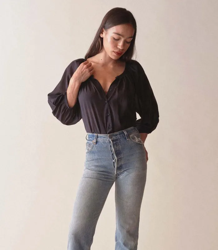 JIANA TOP Navy Shop DEN Tops