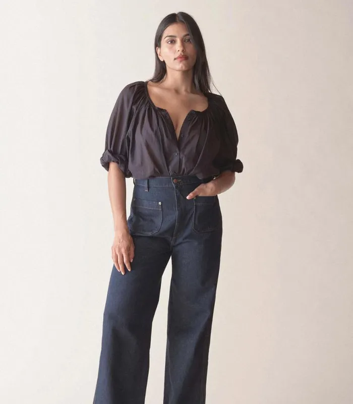 JIANA TOP Navy Shop DEN Tops