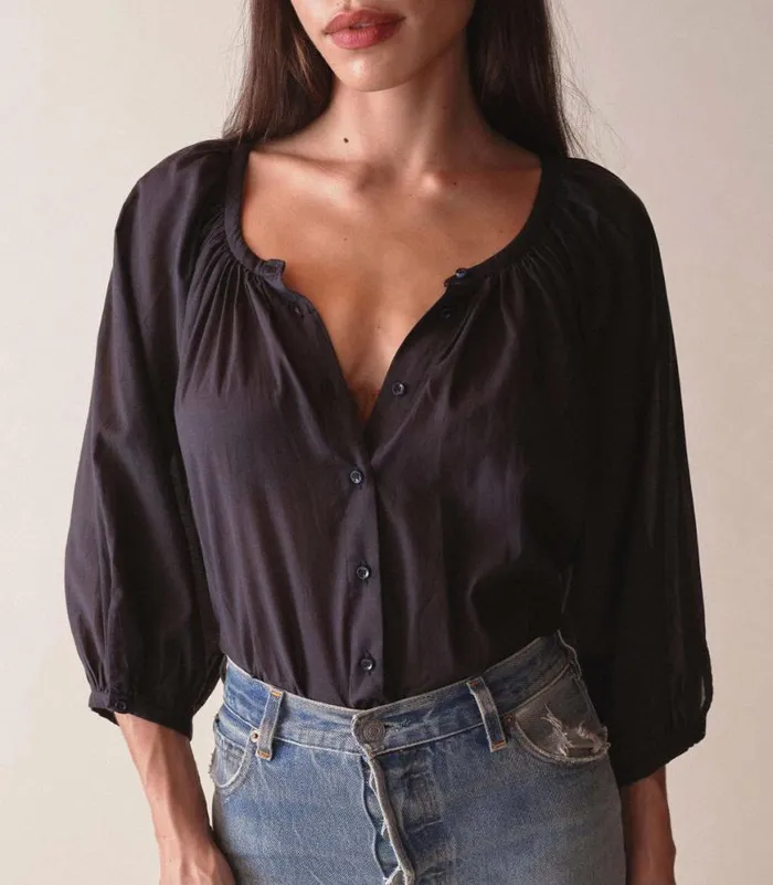 JIANA TOP Navy Shop DEN Tops