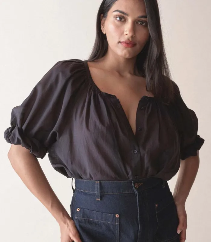 JIANA TOP Navy Shop DEN Tops