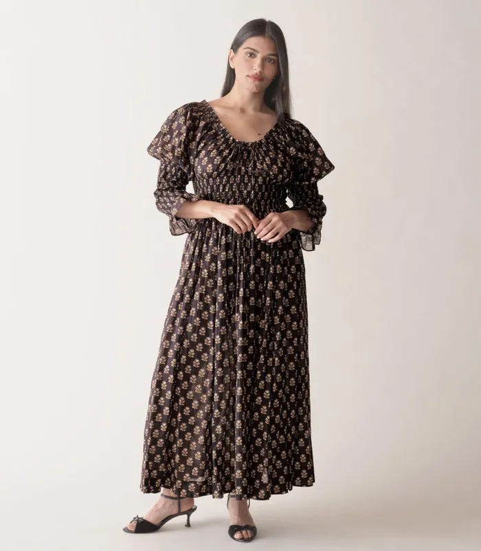 KAIRA DRESS Noir Meadowsweet Floral Shop DEN Dresses