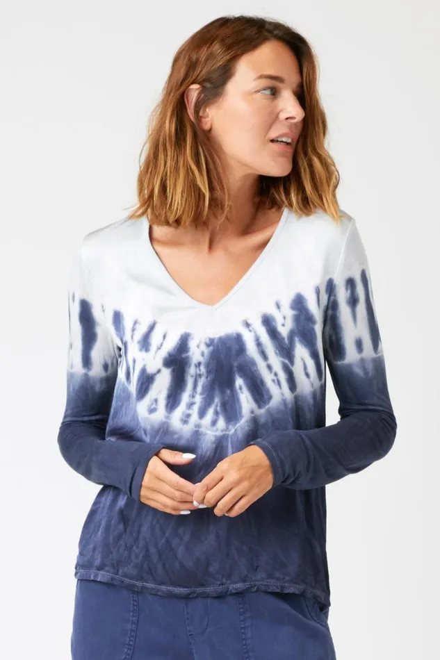 Kalvin Top Chisel Wash Nacre Clothing XCVI ShirtsBlouses