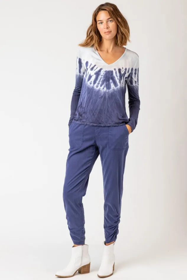 Kalvin Top Chisel Wash Nacre Clothing XCVI ShirtsBlouses