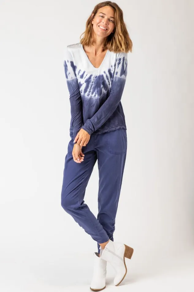 Kalvin Top Chisel Wash Nacre Clothing XCVI ShirtsBlouses
