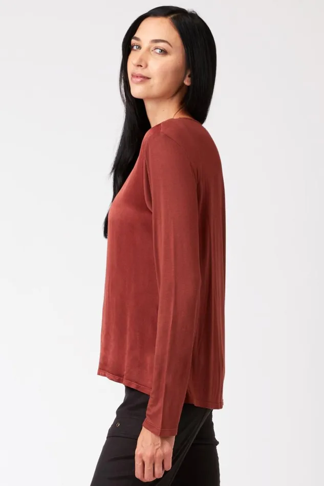 Kalvin Top Makore Pigment Clothing XCVI ShirtsBlouses
