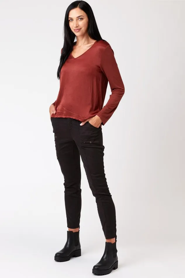 Kalvin Top Makore Pigment Clothing XCVI ShirtsBlouses