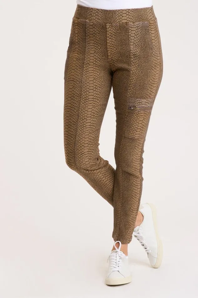 Kamala Legging Distress Wash Java Jacquard Clothing XCVI Leggings