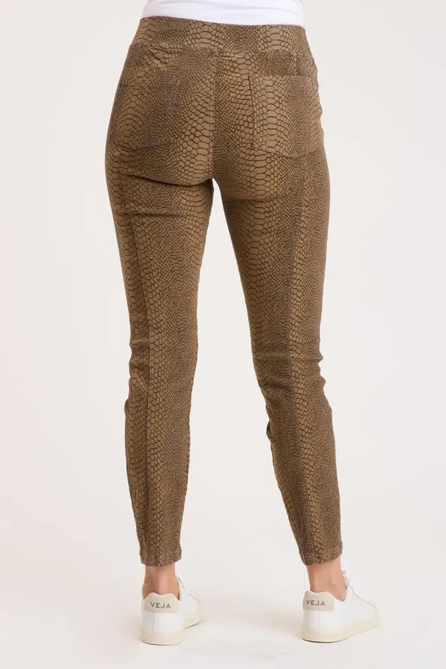Kamala Legging Distress Wash Java Jacquard Clothing XCVI Leggings
