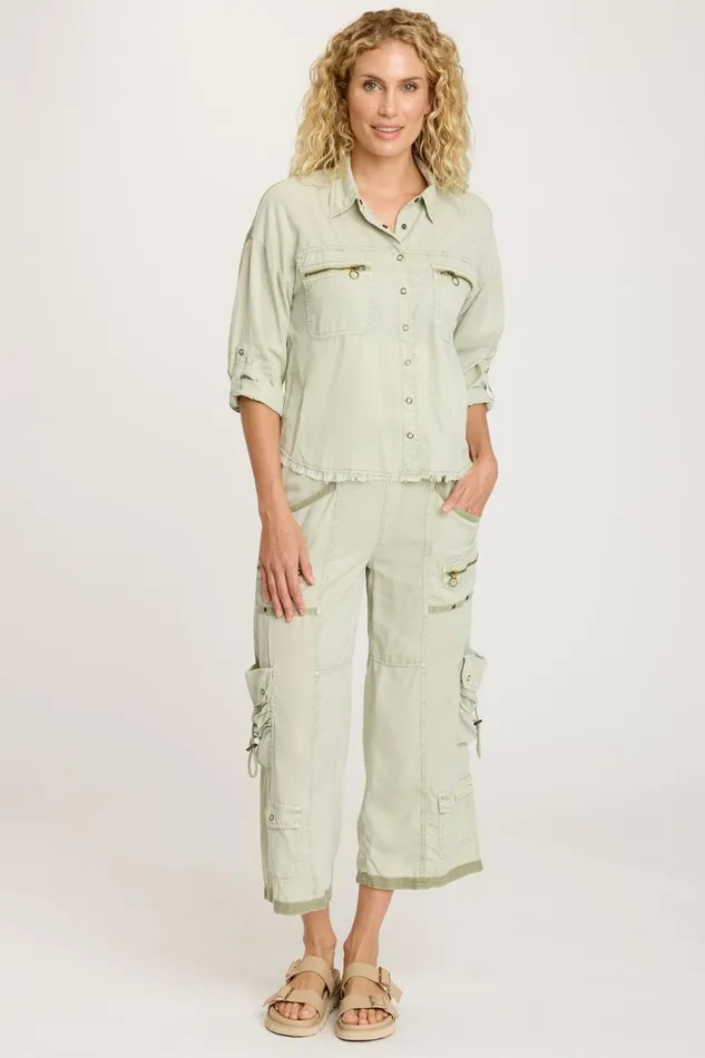 Kapp ButtonUp Limescent Pigment Clothing XCVI ShirtsBlouses