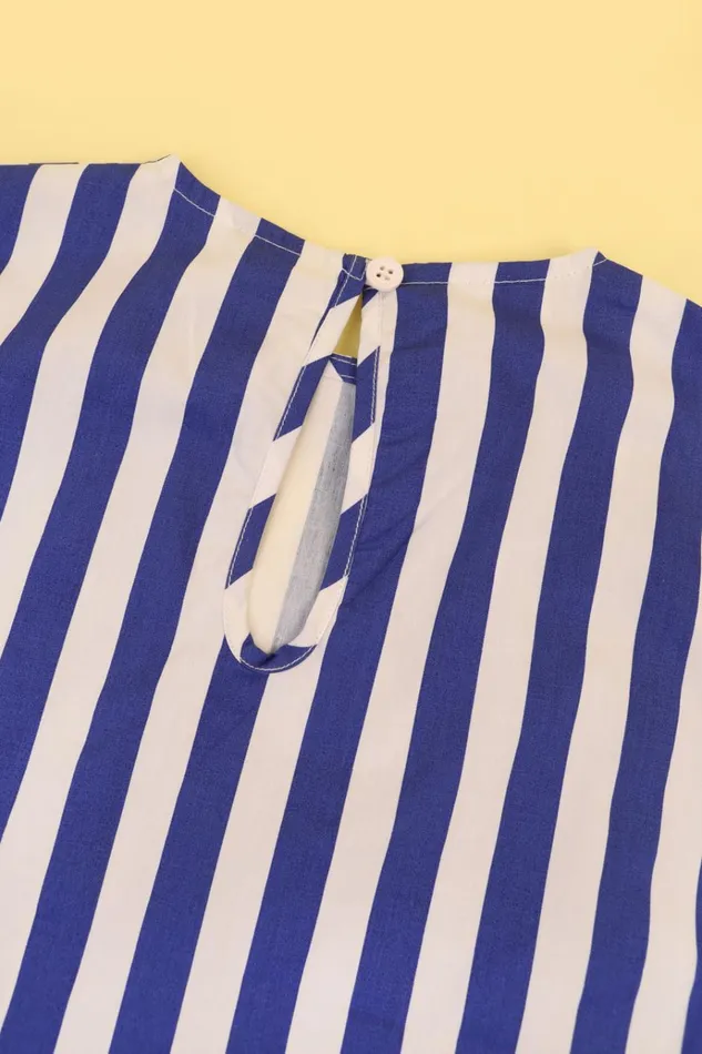 Kids Kids Defoe Top Blue Stripe LF Markey Kids