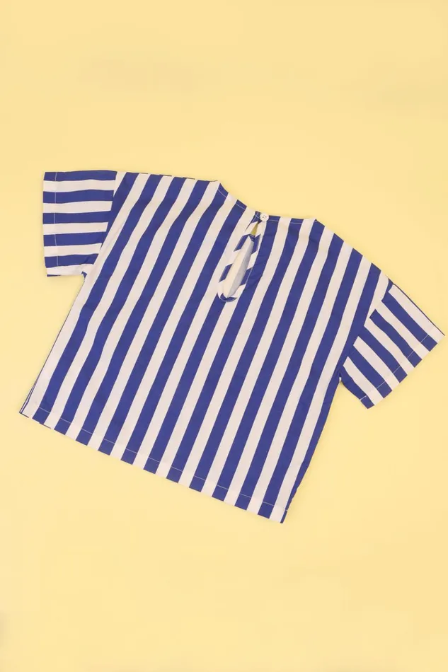 Kids Kids Defoe Top Blue Stripe LF Markey Kids