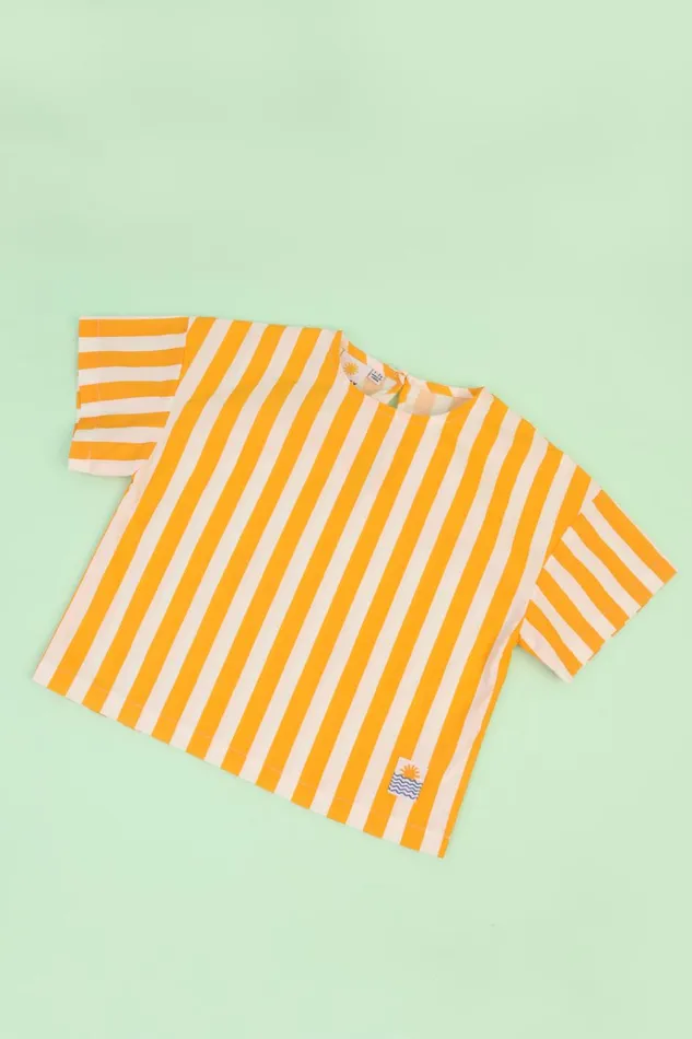 Kids Kids Defoe Top Yellow Stripe LF Markey Kids