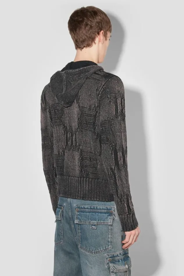 Knitwear Men MISBHV Monogram Knitted Hoodie Black