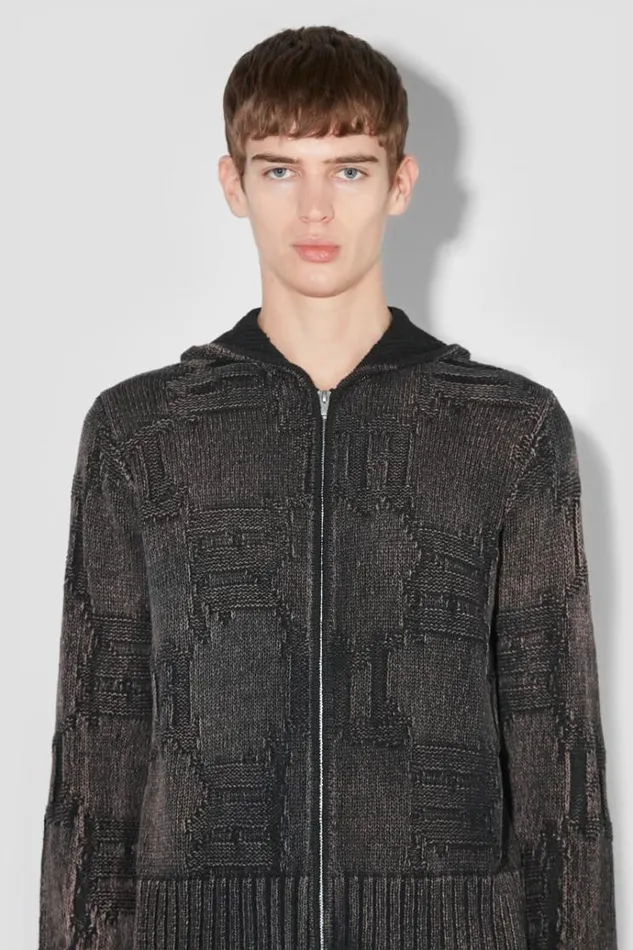 Knitwear Men MISBHV Monogram Knitted Hoodie Black