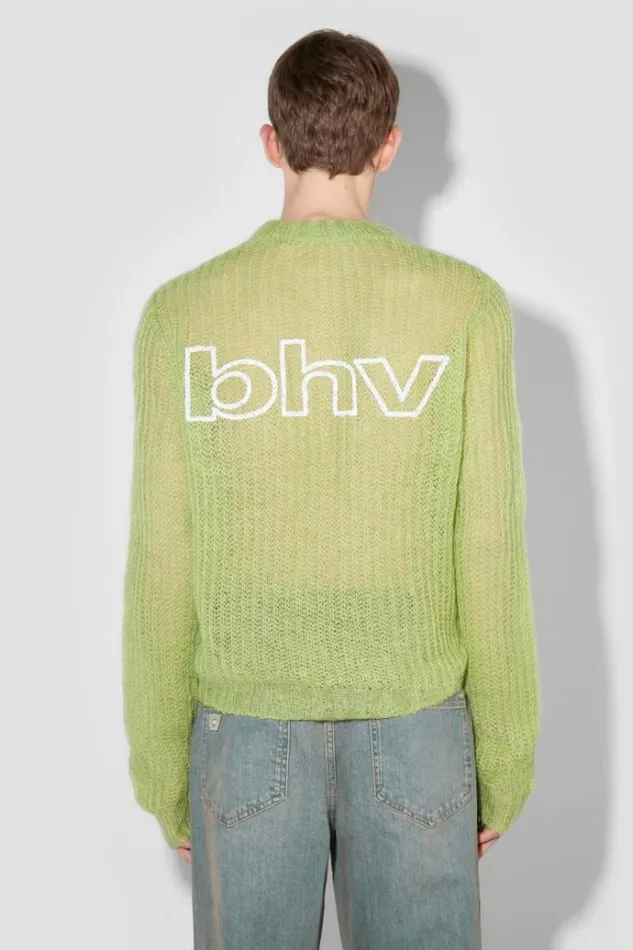 Knitwear Men MISBHV Unbrushed Mohair Open Knit Lime