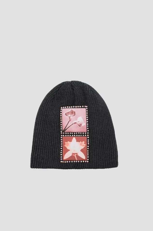 Knitwear WomenMen MISBHV Lily Orchid Robert Mapplethorpe Beanie Black