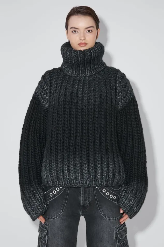 Knitwear Women MISBHV Bulky Wax Sweater Black