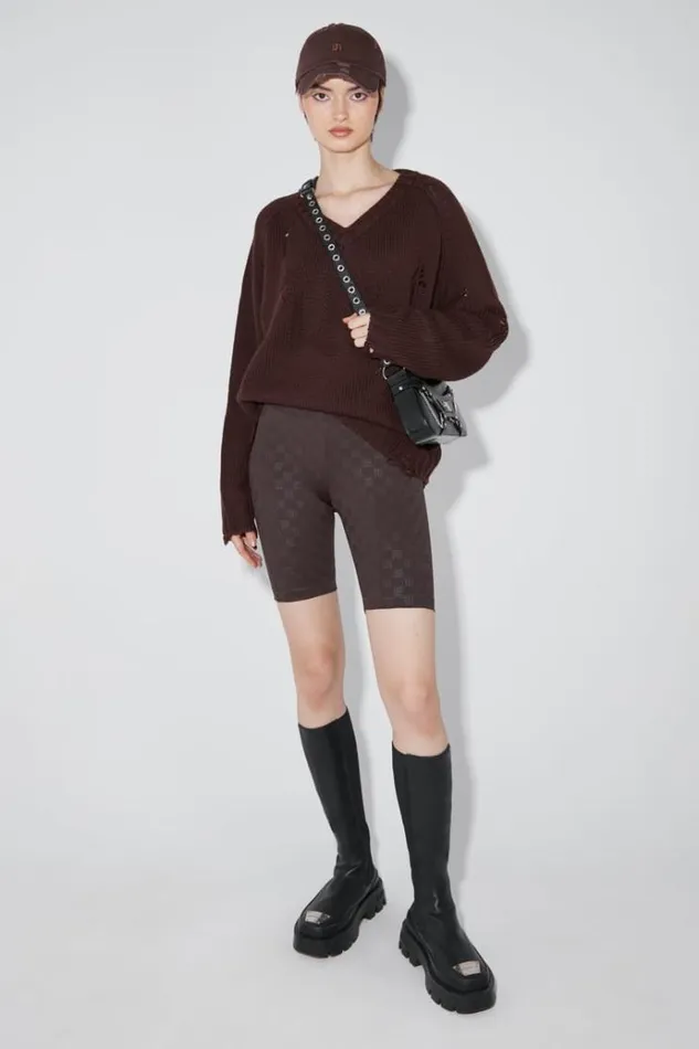 Knitwear Women MISBHV Distressed Knit Brown