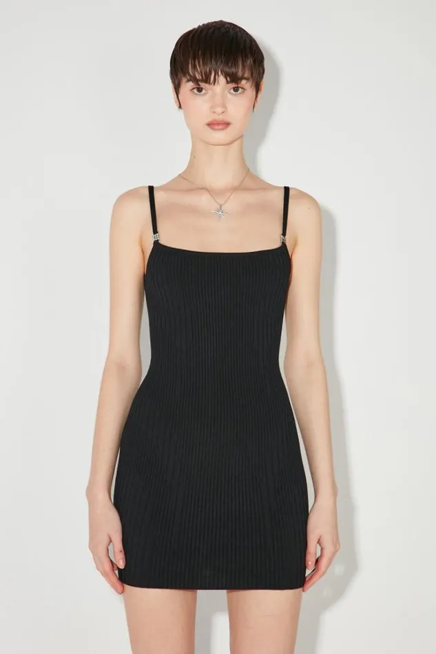 Knitwear Women MISBHV Knitted Seamless Mini Dress Black