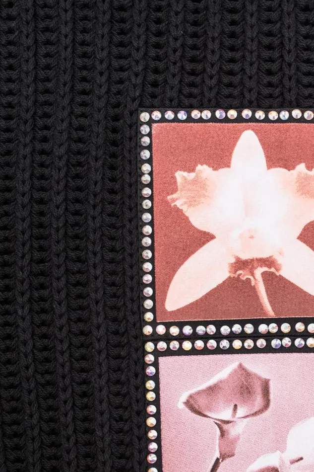 Knitwear Women MISBHV Lily Orchid Robert Mapplethorpe Sweater Black