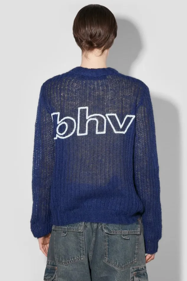 Knitwear Women MISBHV Unbrushed Mohair Open Knit Navy