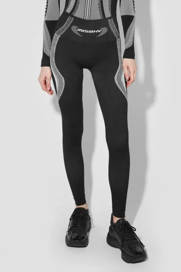 Leggings Women MISBHV Sport Active Classic Leggings Blackwhite