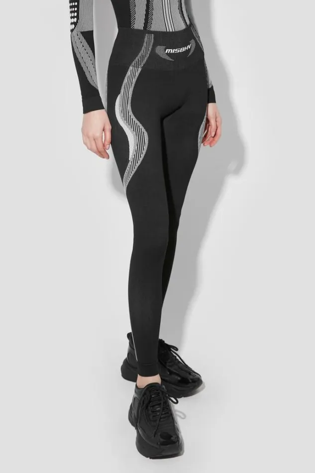 Leggings Women MISBHV Sport Active Classic Leggings Blackwhite