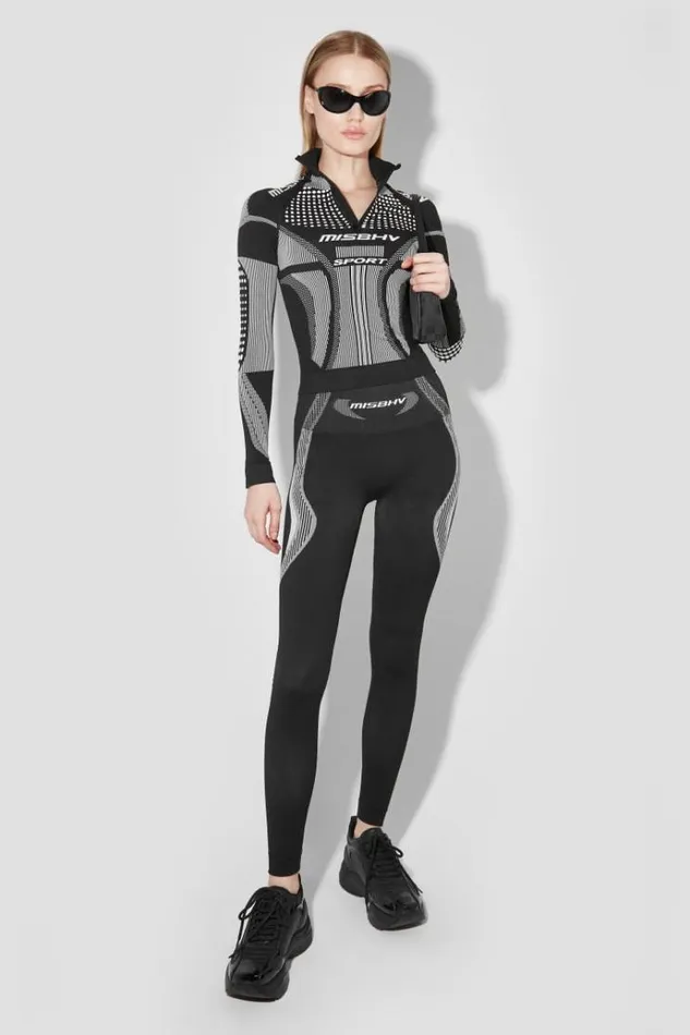 Leggings Women MISBHV Sport Active Classic Leggings Blackwhite